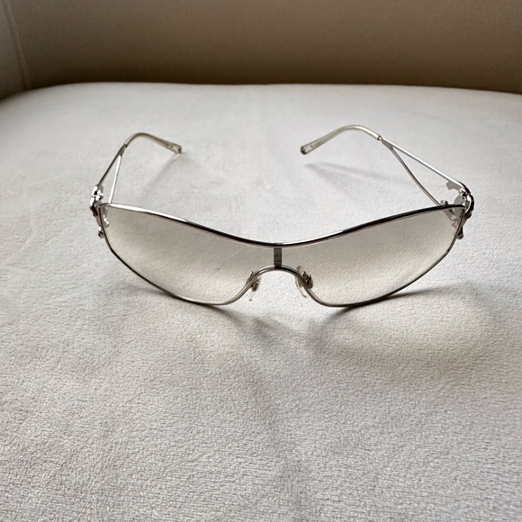 CHANEL  vintage silver gradient Swarovski CC’s sunglasses. - Picture 7 of 16